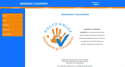 Desktop Screenshot of misionerosyvoluntarios.com